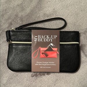 Black Wristlet with Phone Charger